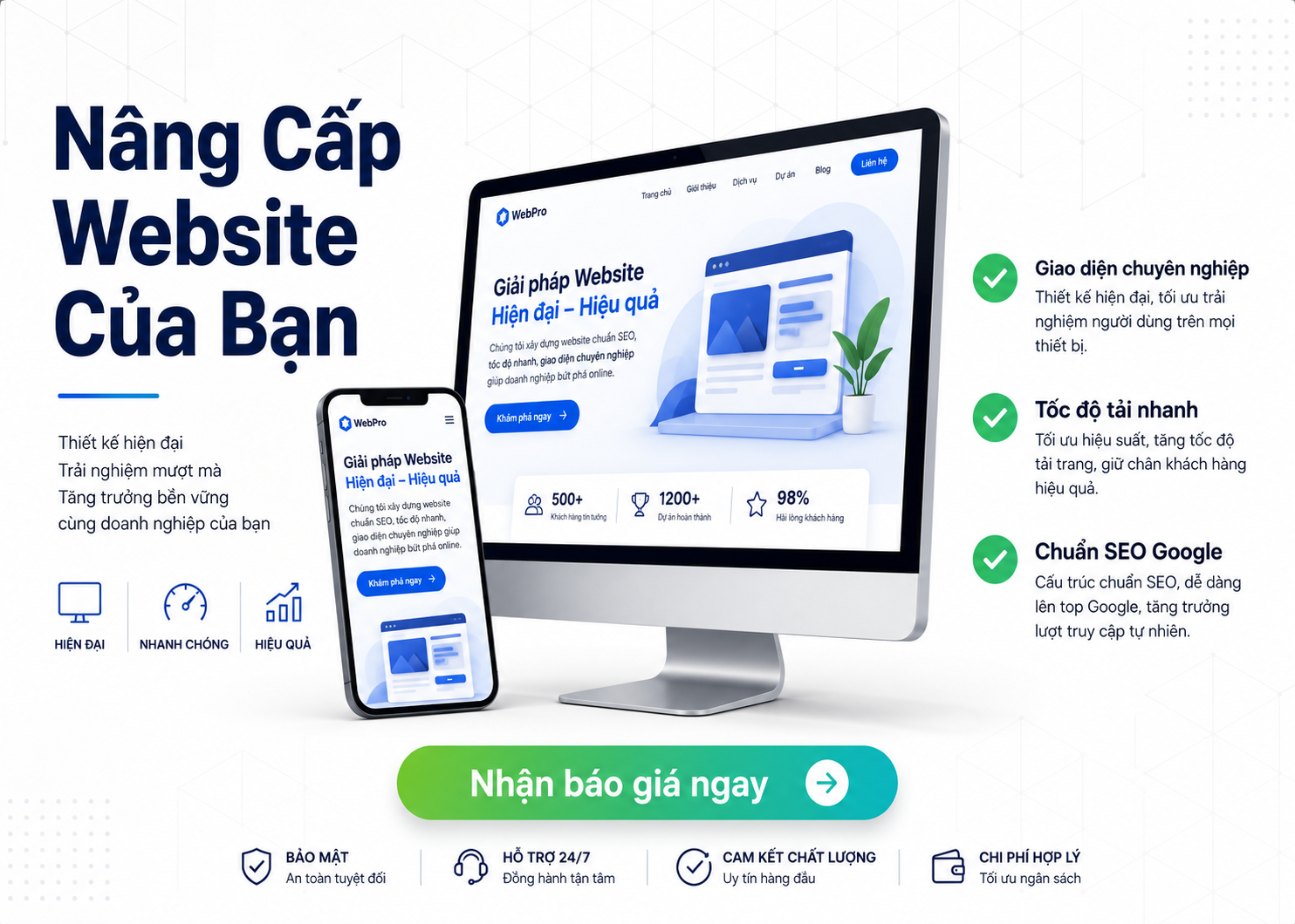 Nâng cấp website toàn diện VN4U