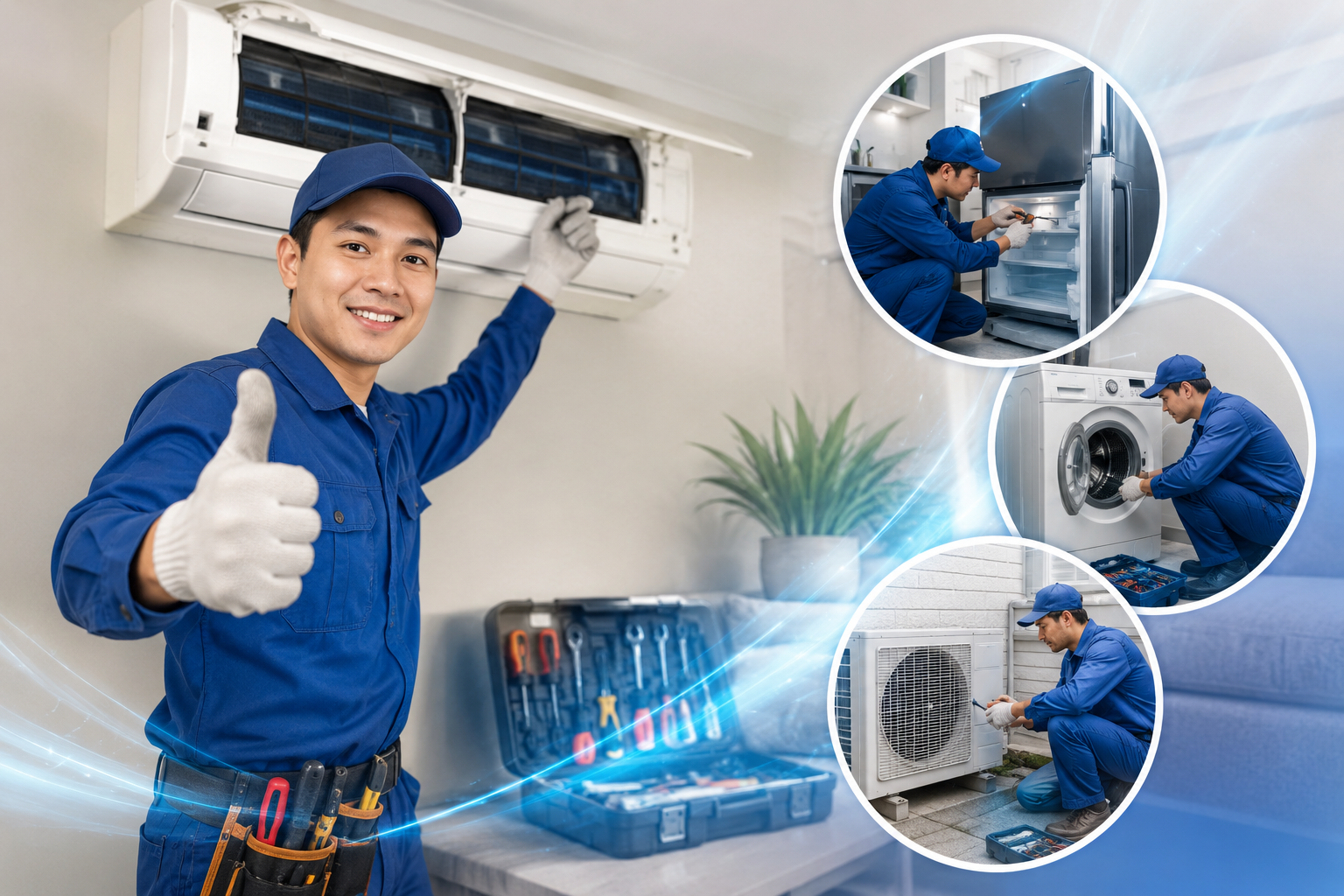 Thợ sửa điện lạnh chuyên nghiệp