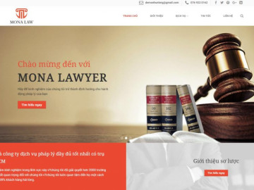thiết kế website Công ty Luật