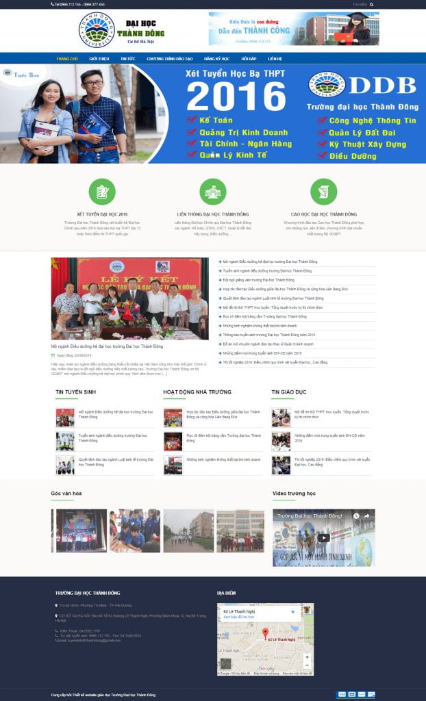 website-dai-hoc-thanh-dong