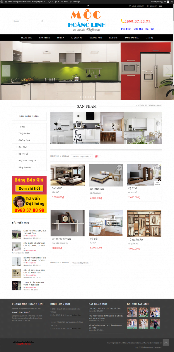 Website bán đồ nội thất