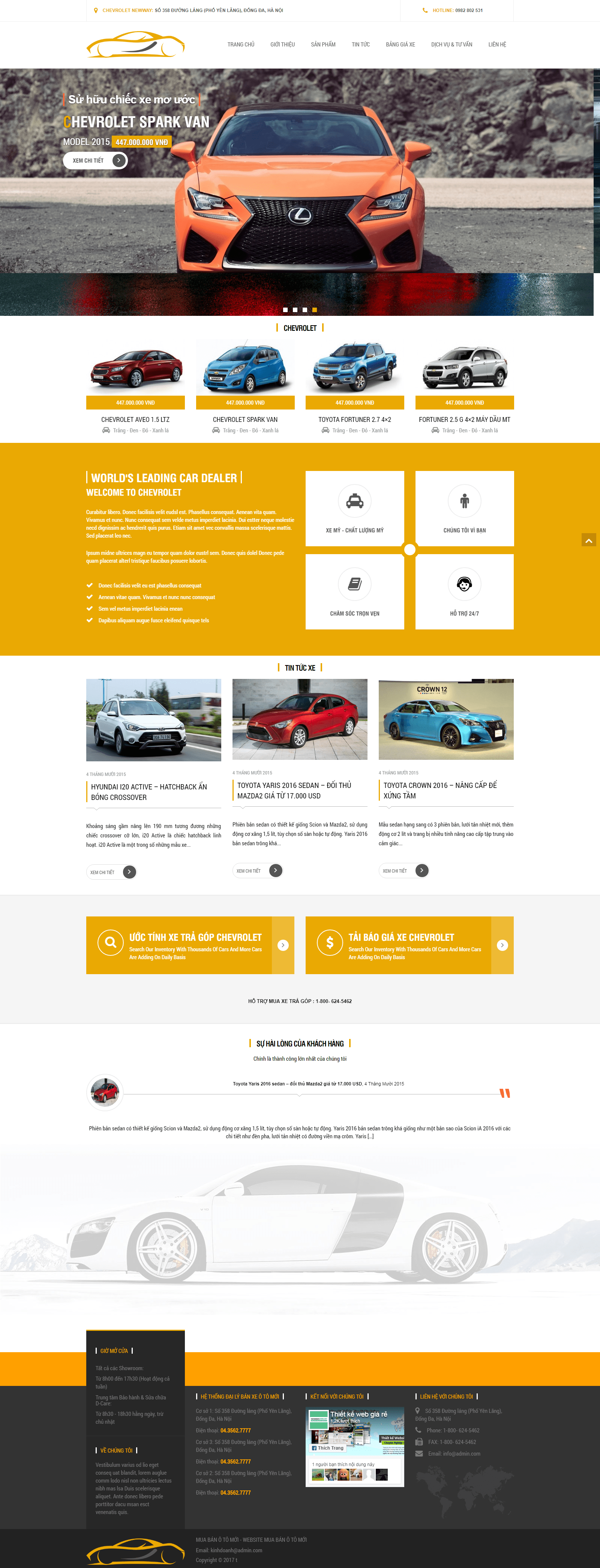 Website bán ô tô xe hơi