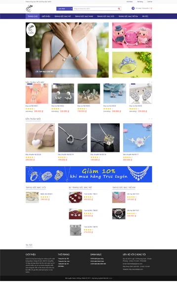 Website bán đồ trang sức