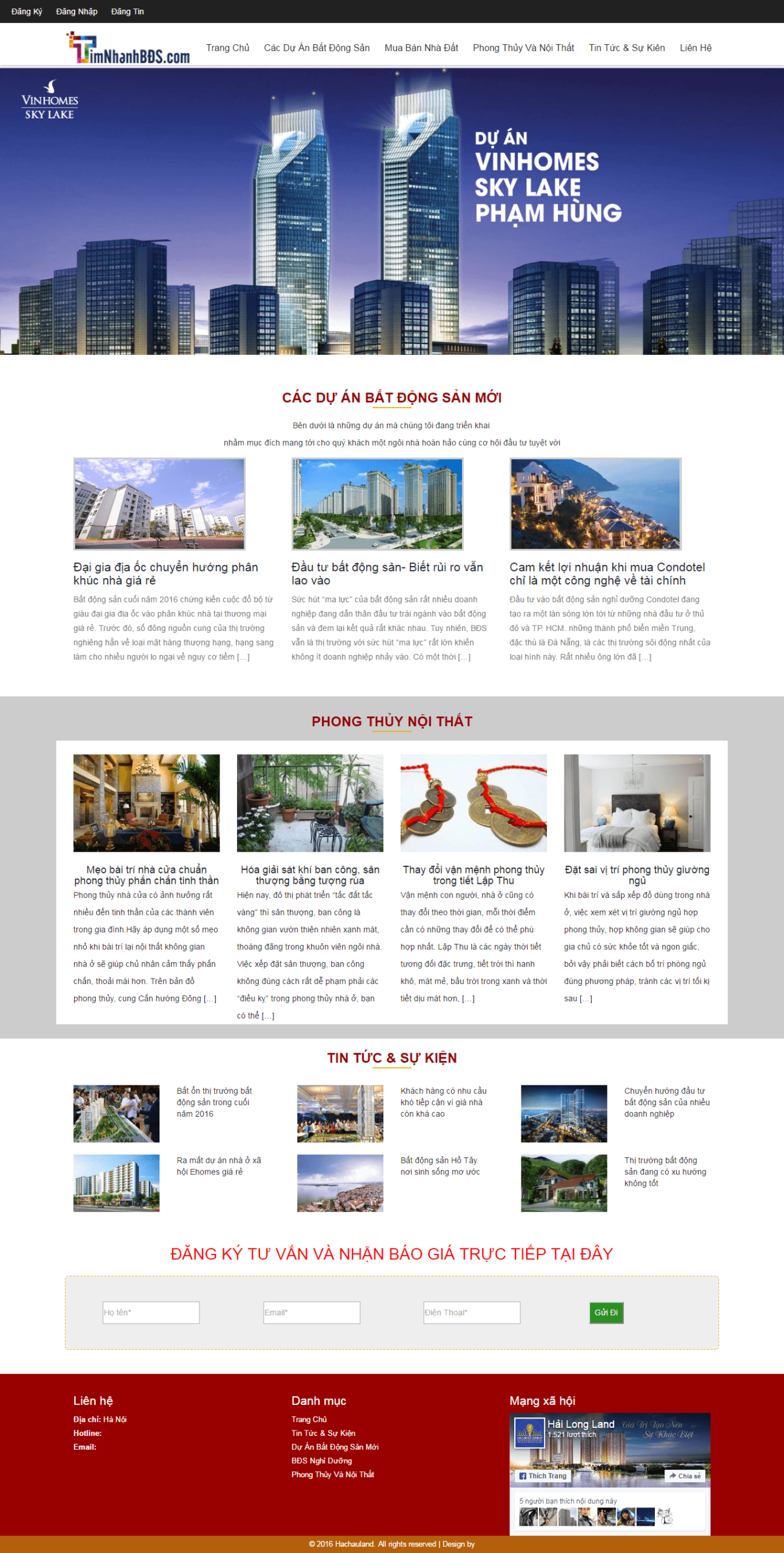 Mẫu website bất động sản 06