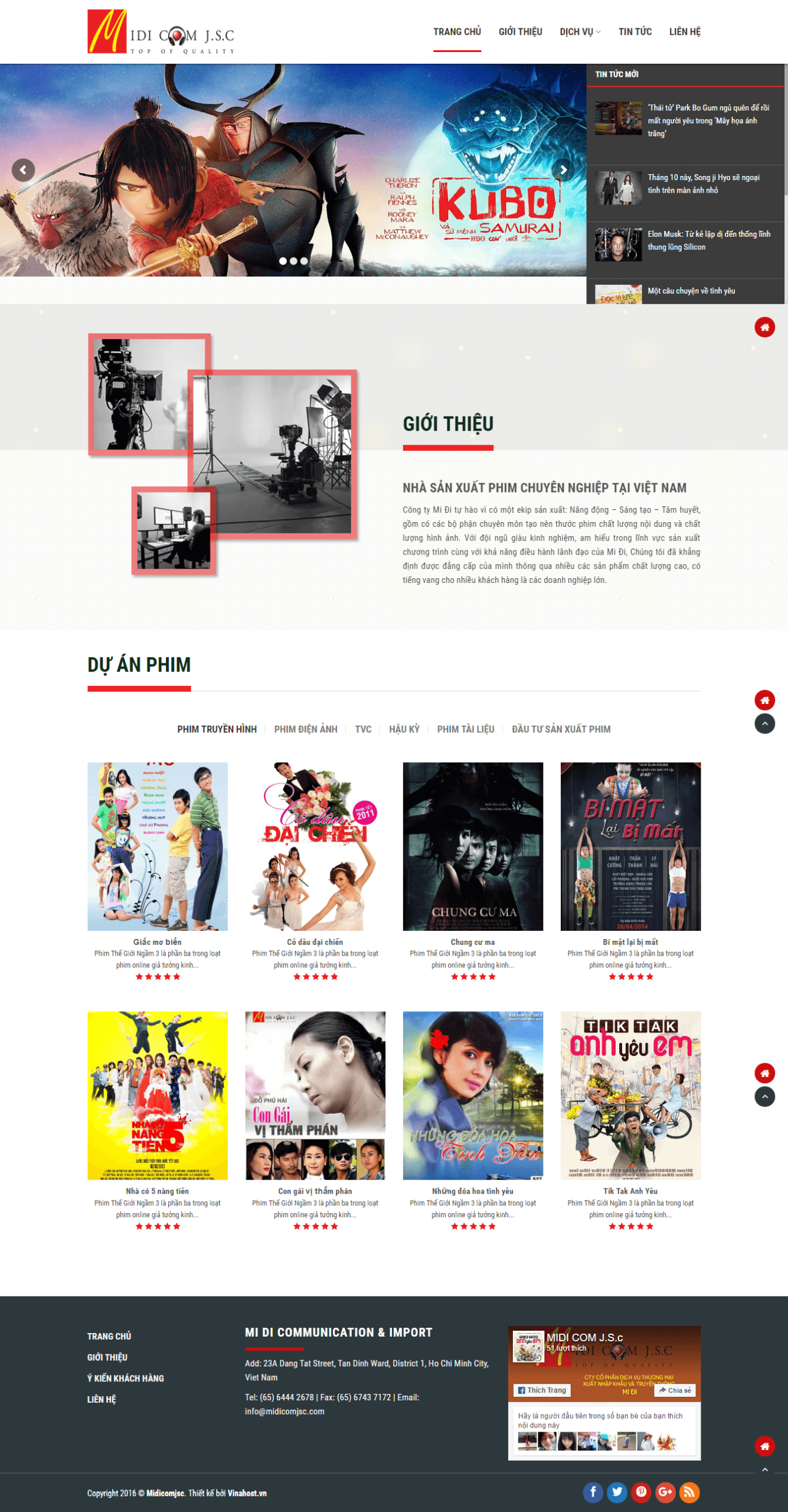 Mẫu website giới thiệu công ty 02