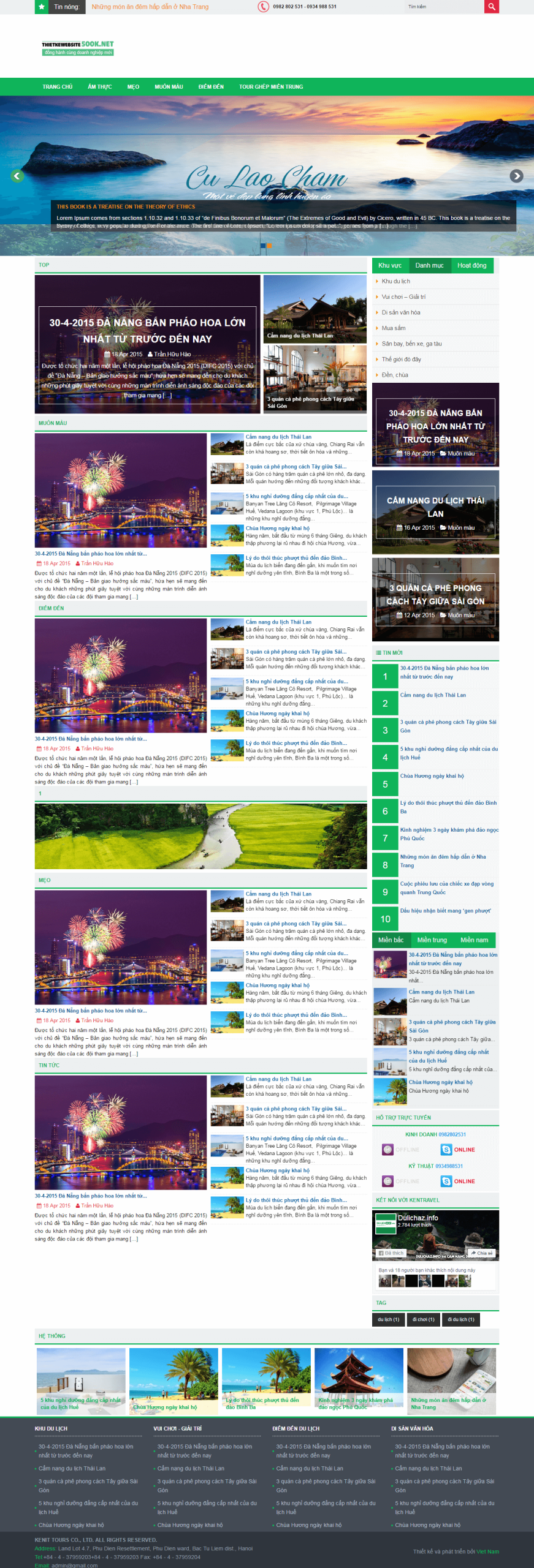 Mẫu website du lich 02
