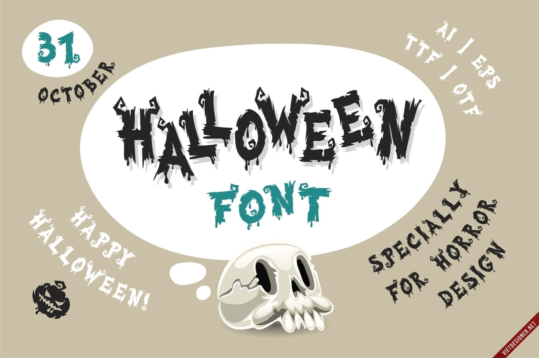 Font chữ halloween - Tải ngay bộ font chữ halloween đẹp