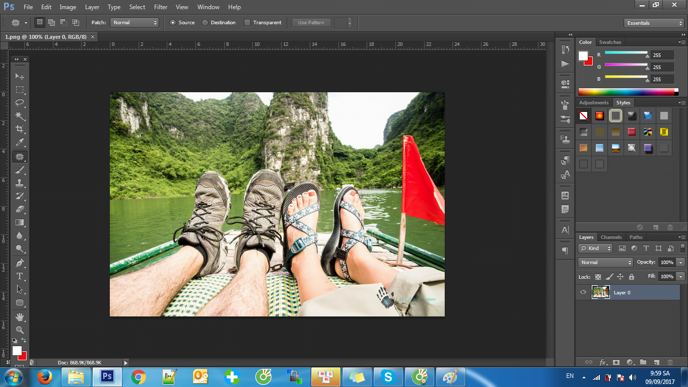 Cách Tạo Viền Chữ Trong Photoshop CS6 - VN4U