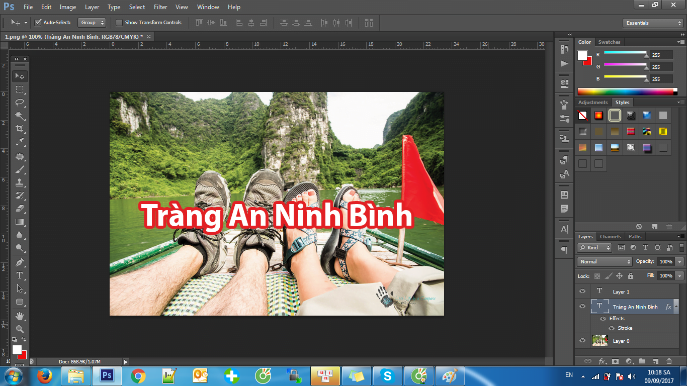 [A-Z] Làm quen với Text trong Photoshop cùng SaDesign