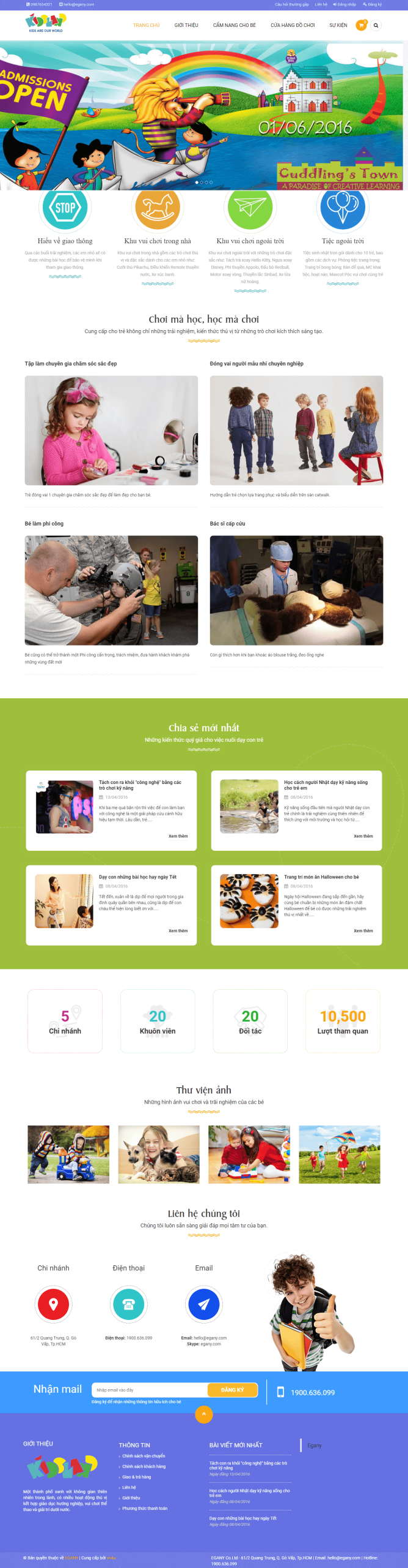 Website KIDSLAND