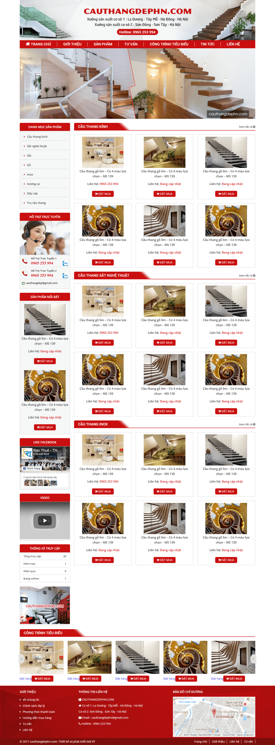Website Bán Cầu Thang