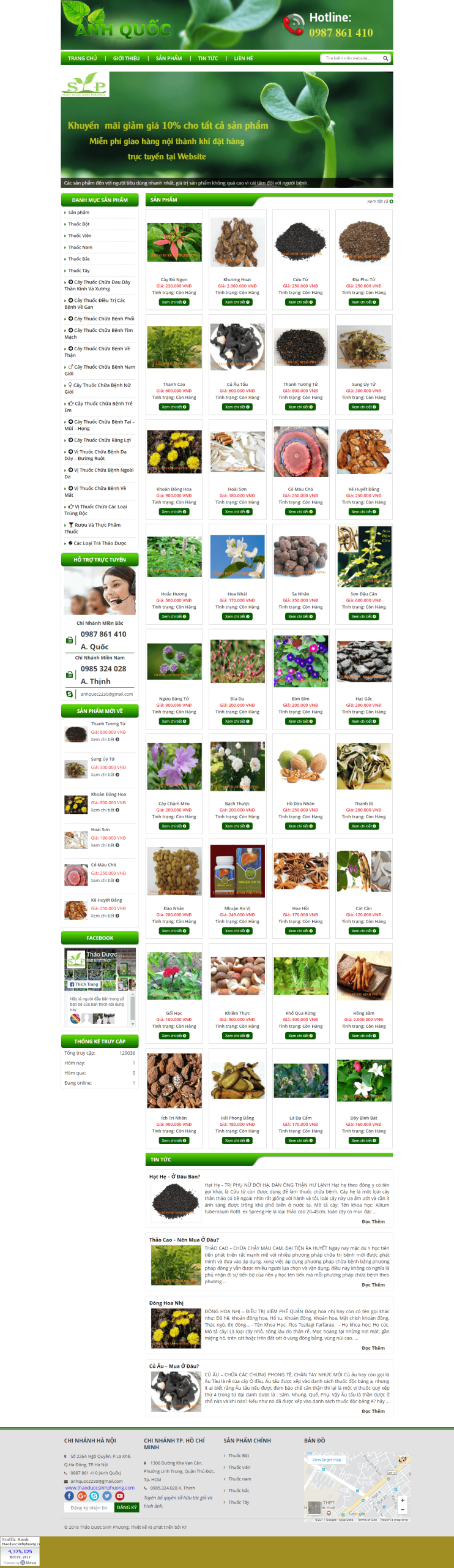 Website Bán Cây Thuốc