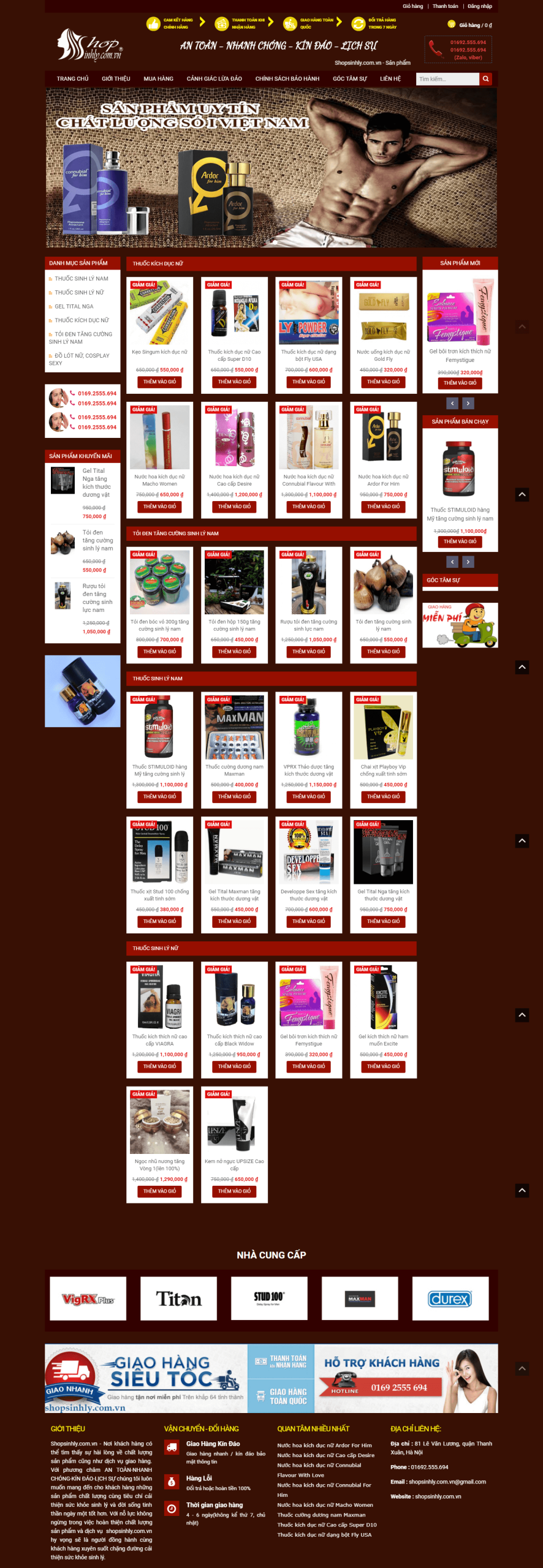 Website Bán Thuốc Sinh Lý