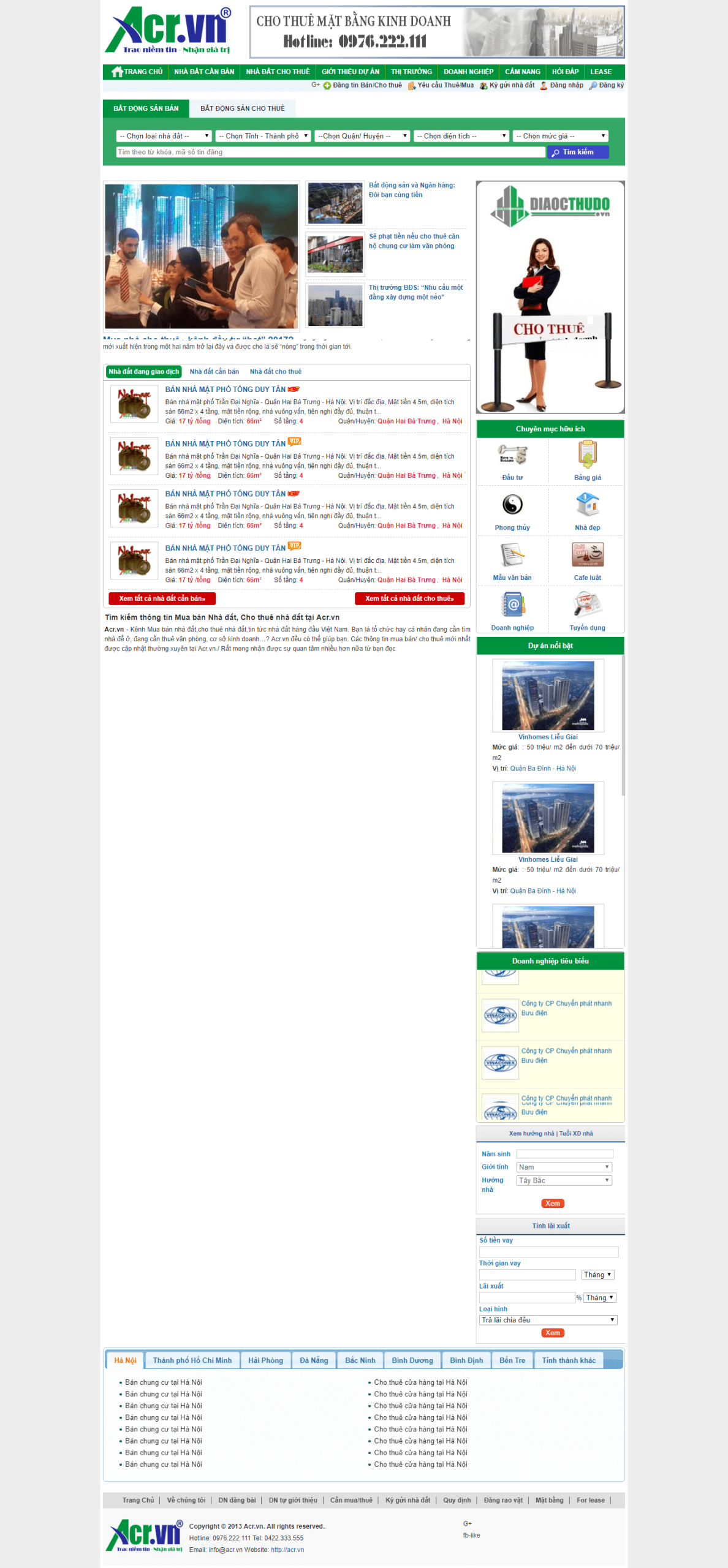 Mẫu website Bất Động Sản 18