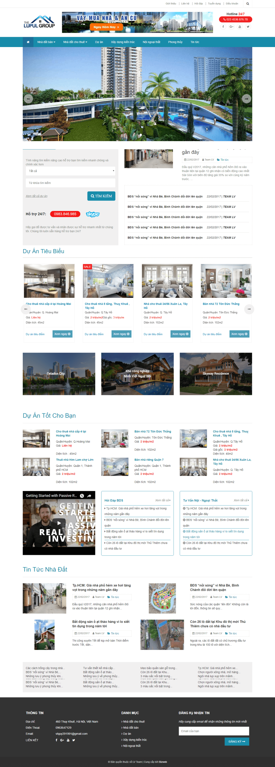 Mẫu website Bất Động Sản 19