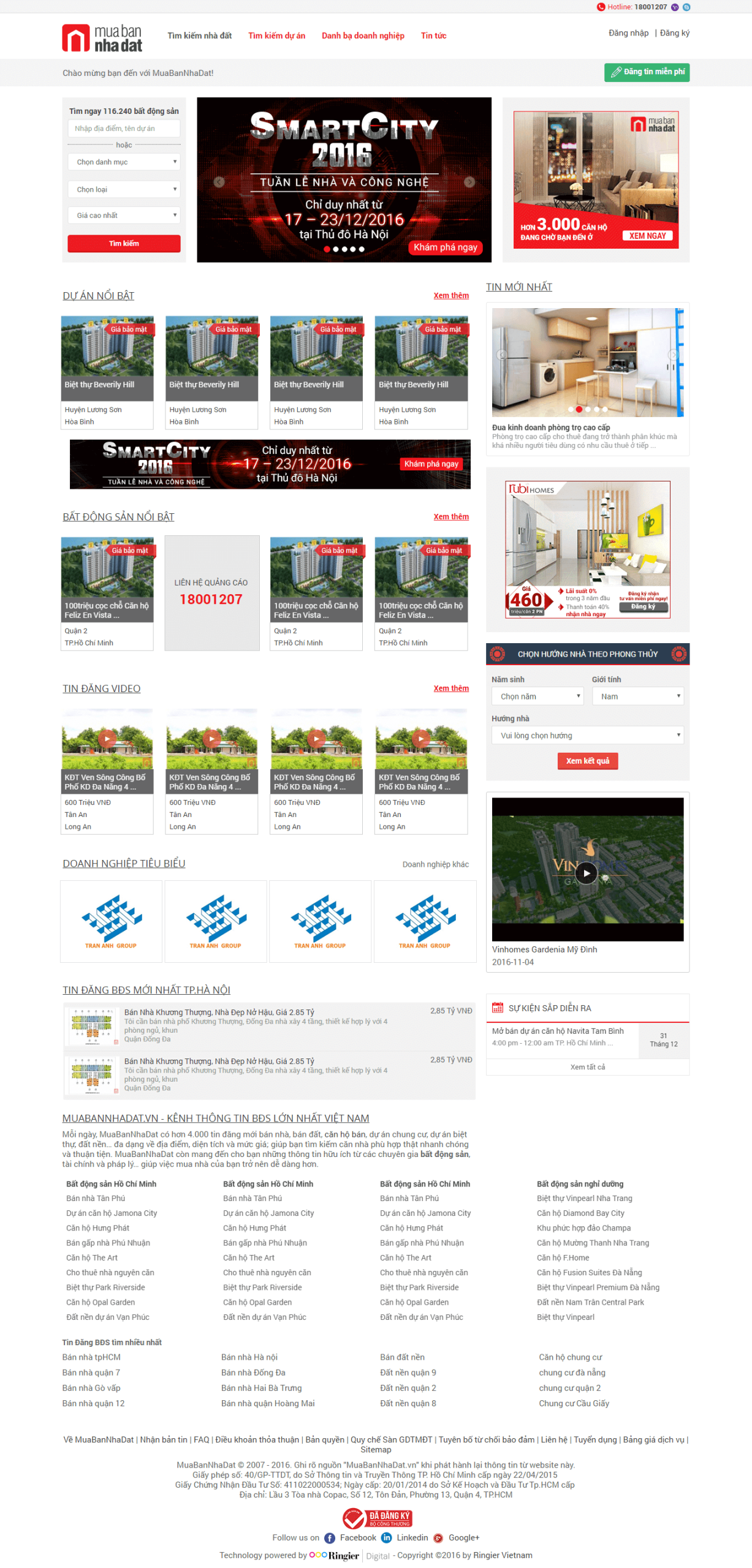 Mẫu website Bất Động Sản 24