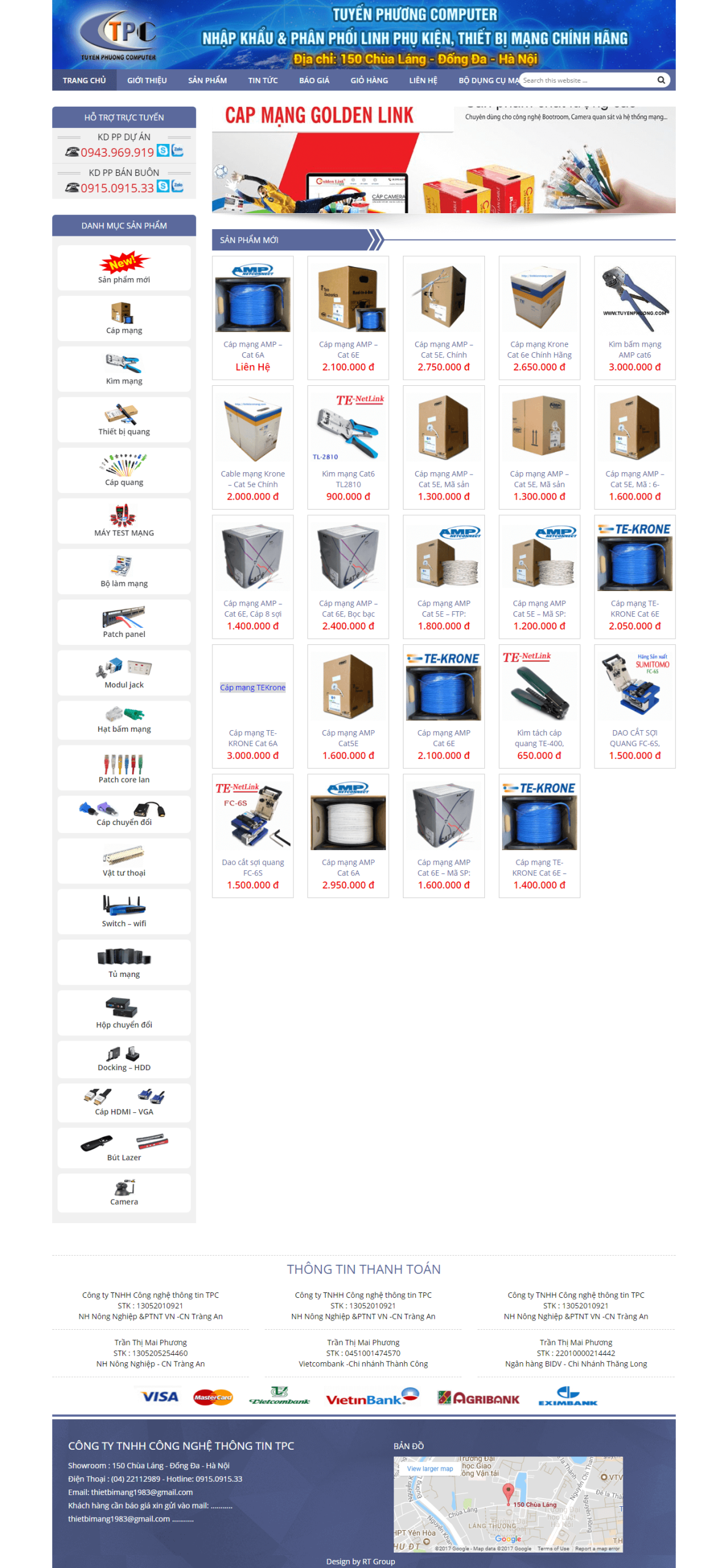 Website Thiết Bị mạng