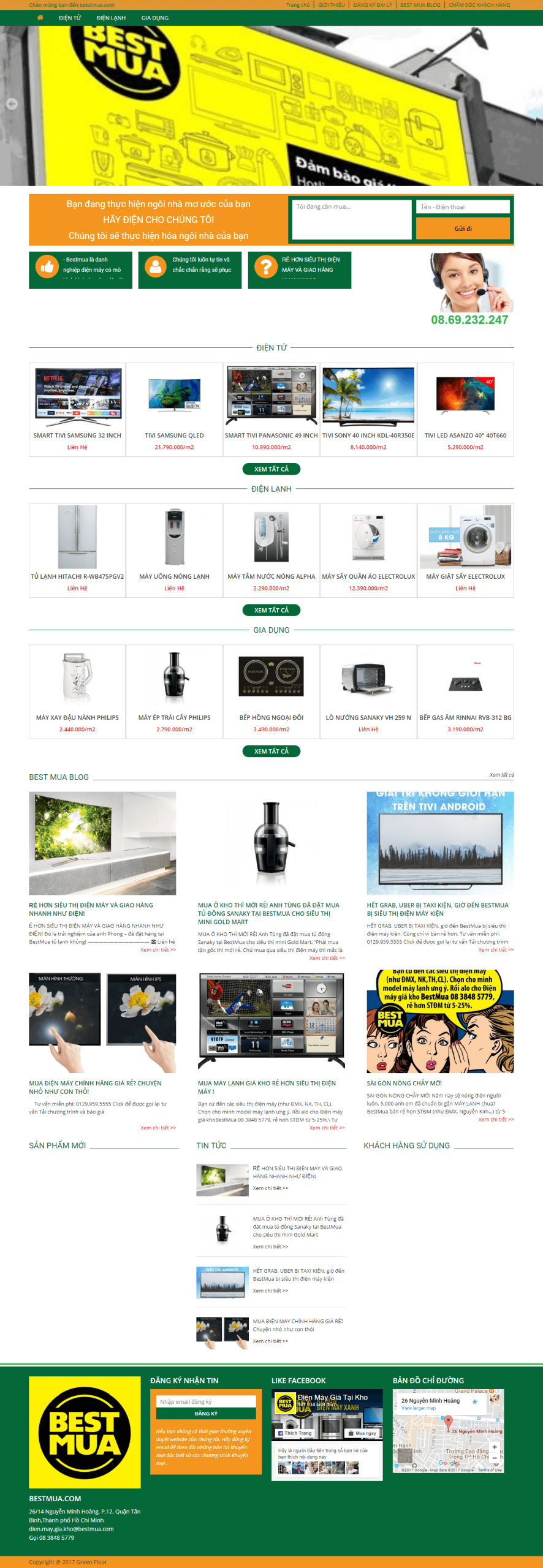 Website Điện Tử Gia Dụng 03