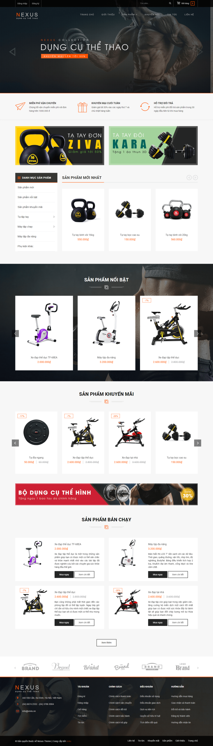 Website Dụng Cụ Thể Thao
