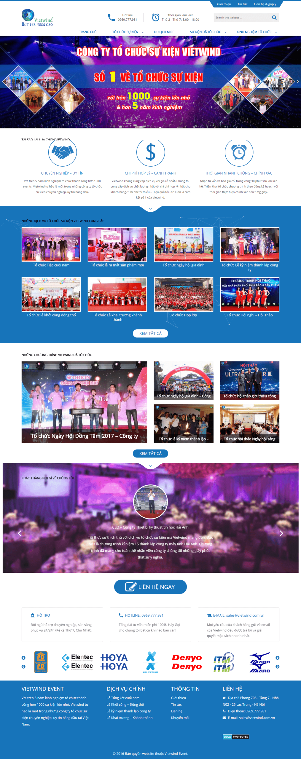 Website Event Tổ Chức Sự Kiện