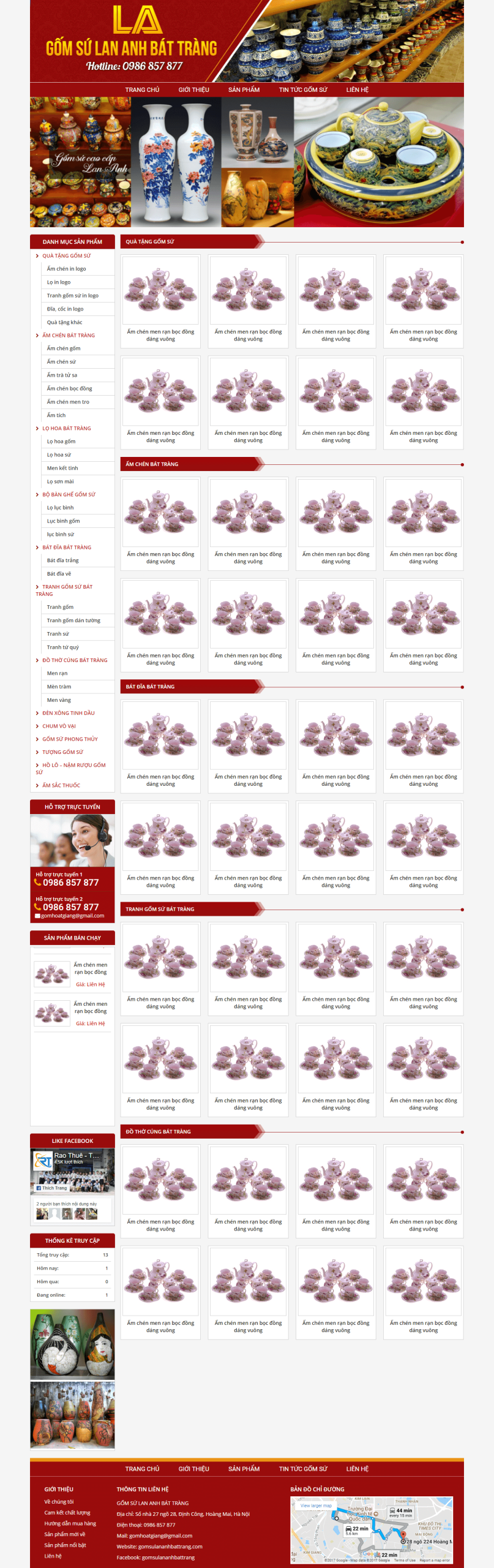 Website Gốm Sứ Bát Tràng