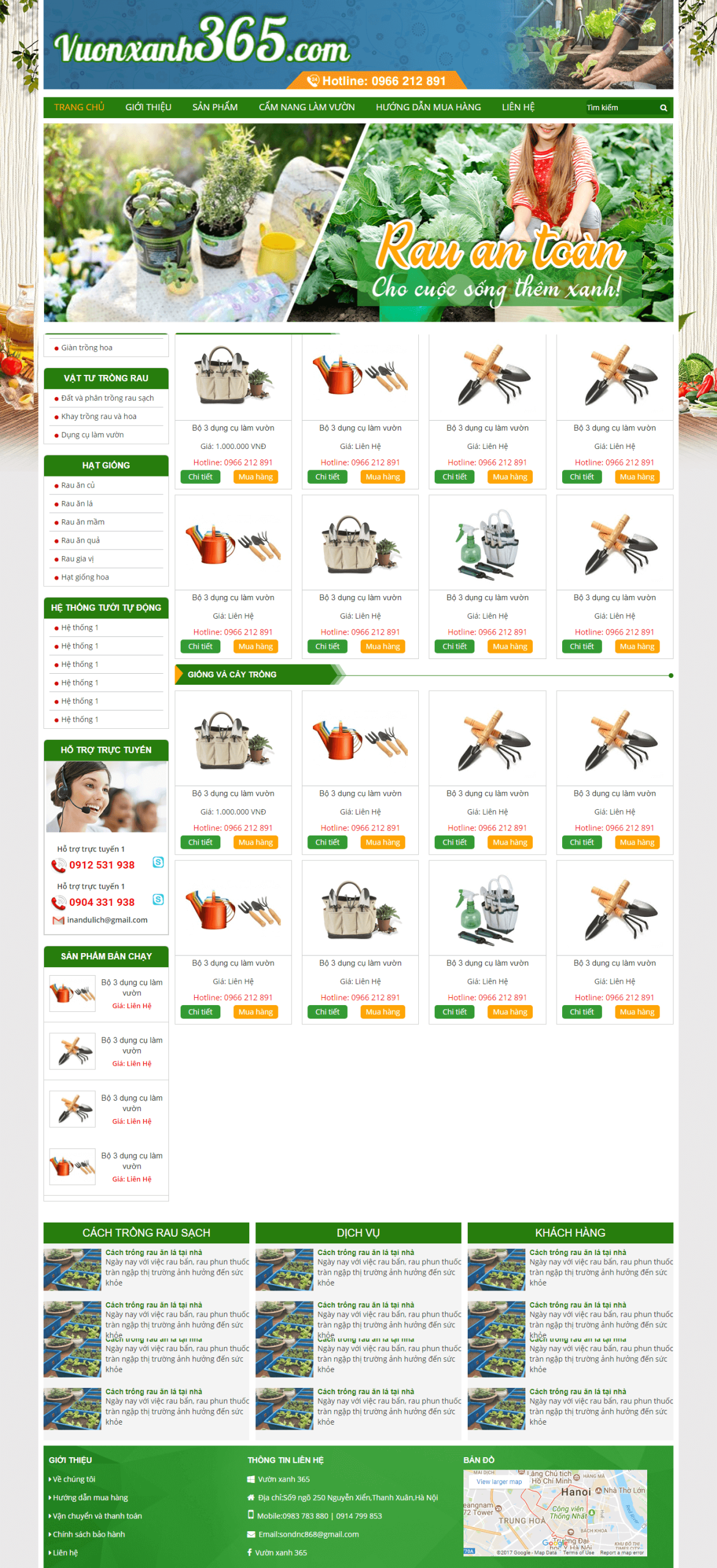 Website Thiết Bị Làm Vườn