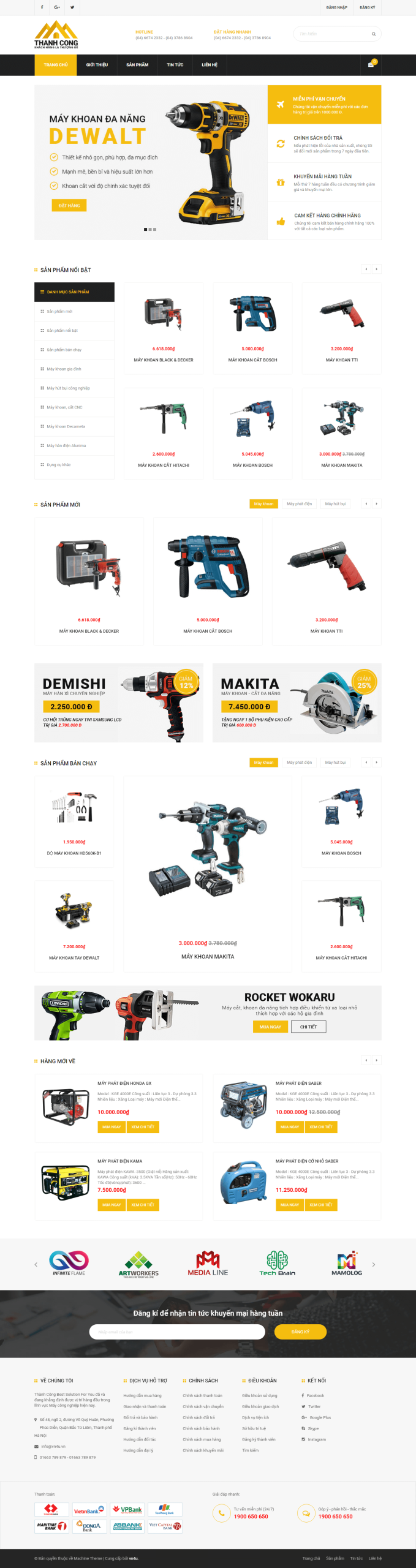 Website Bán Máy Khoan