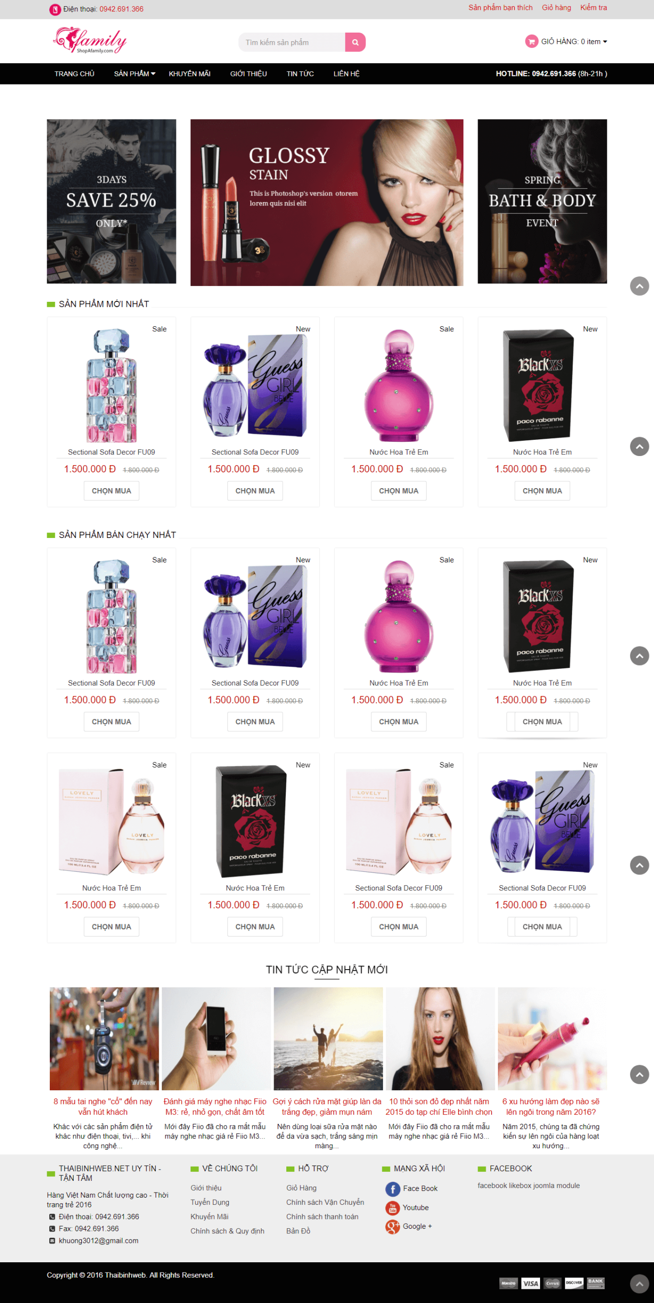 Website Bán Đồ Mỹ Phẩm 03