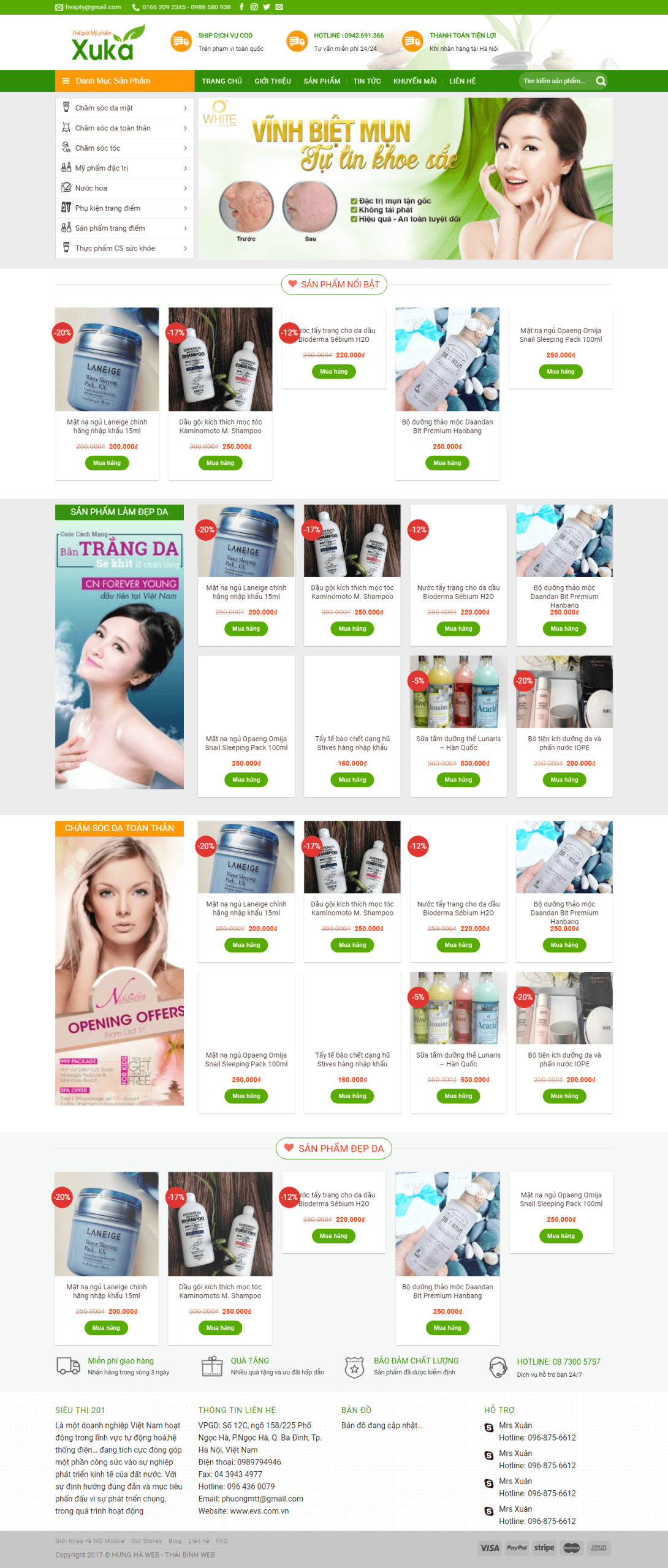 Website Bán Đồ Mỹ Phẩm 04