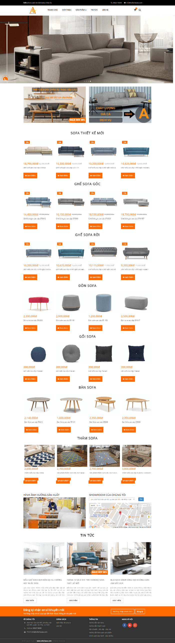 Website nội thất sofa