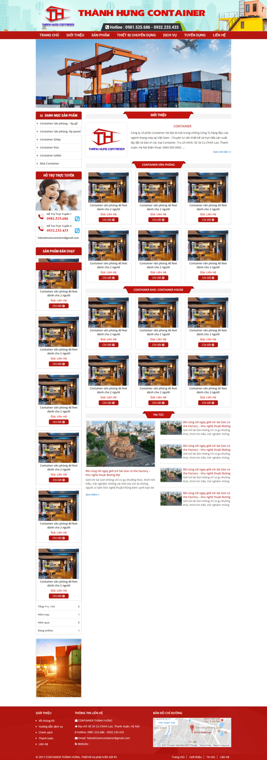 Mẫu website Nội Thất 02