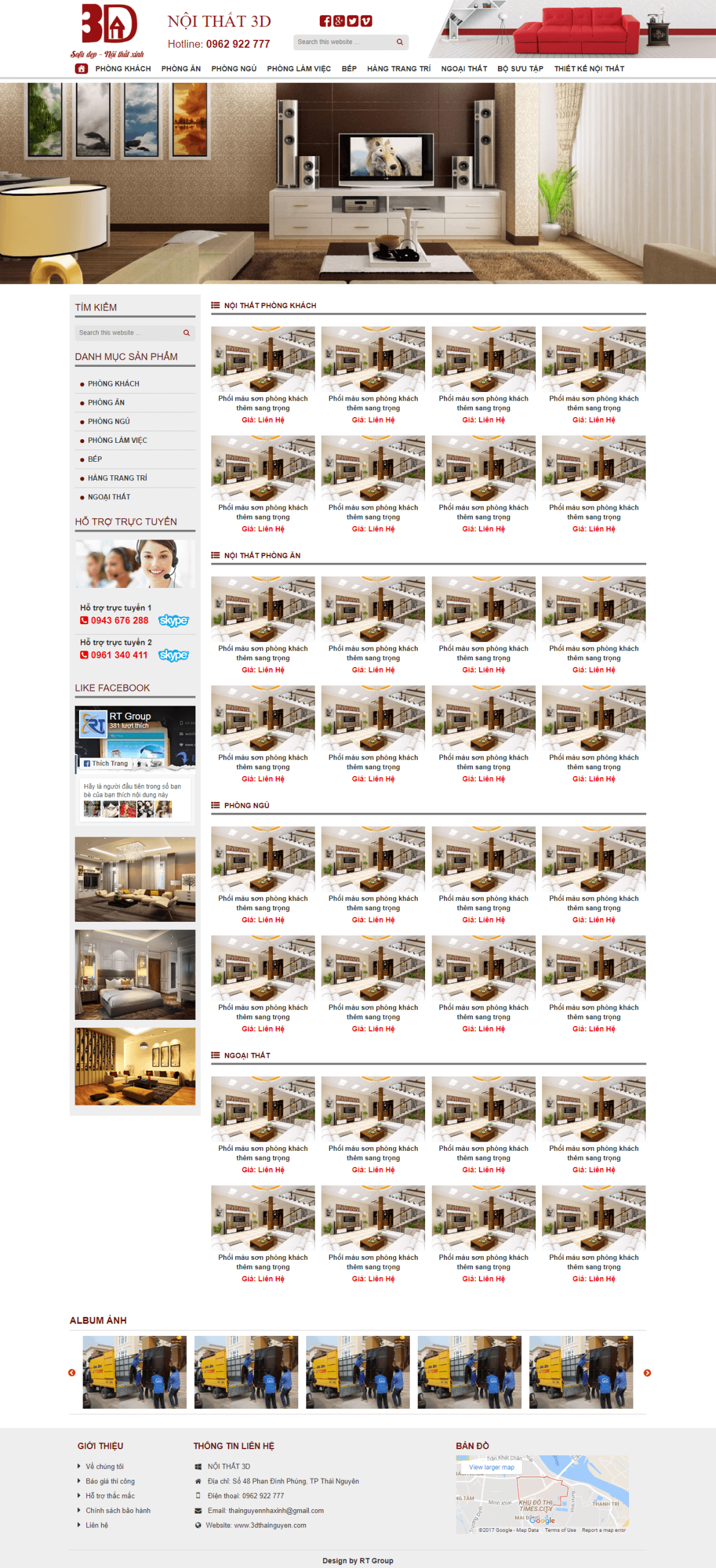 Mẫu website Nội Thất 04