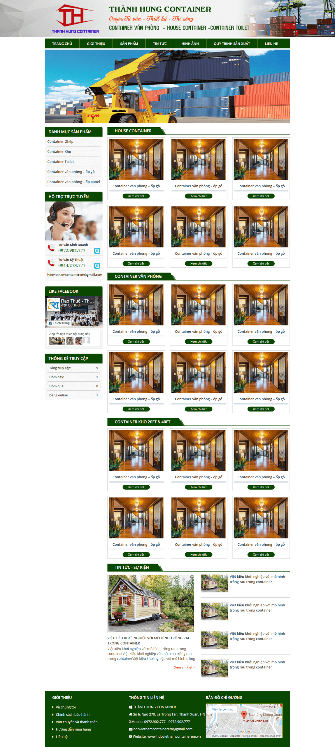 Mẫu website Nội Thất 07