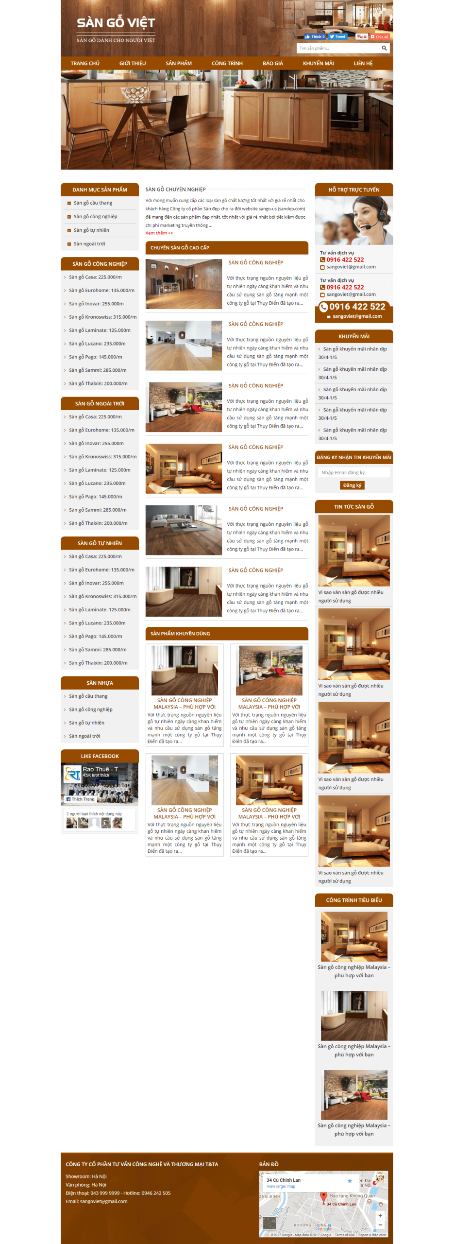 Website Sàn Gỗ