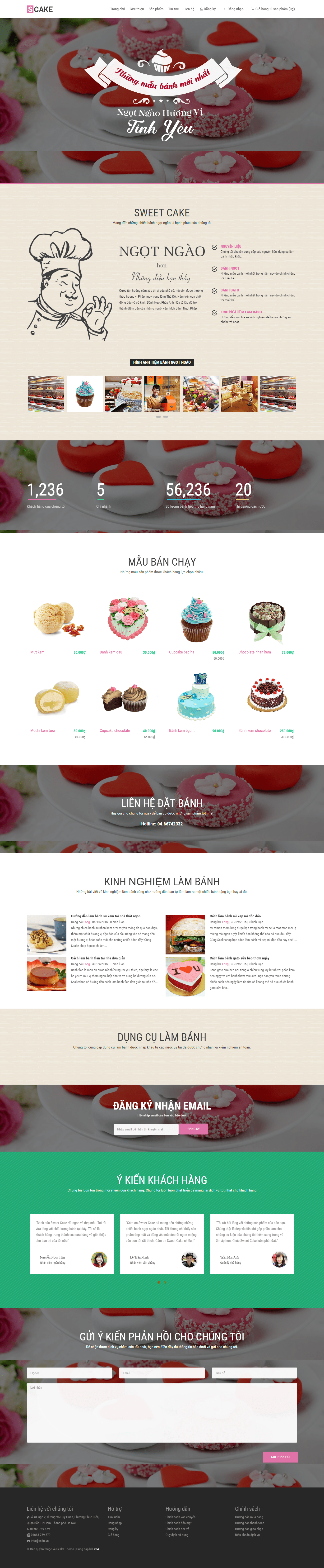 Website Shop Bánh Ngọt