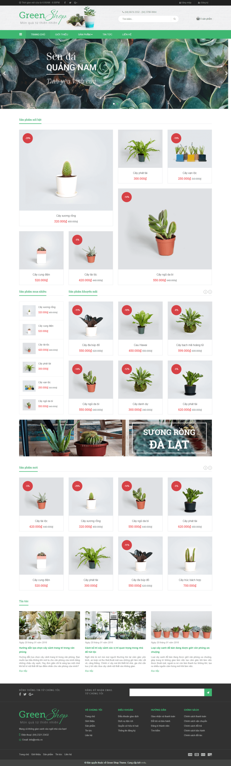 Website Shop Cây Cảnh