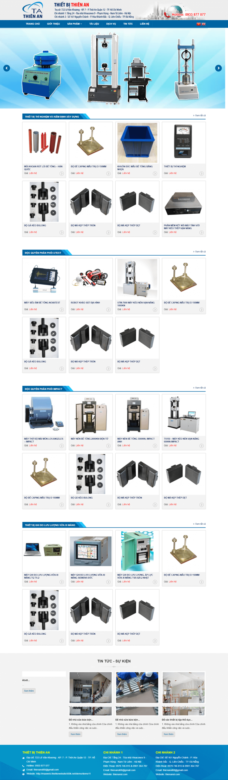 Website Thiết Bị Thiên An