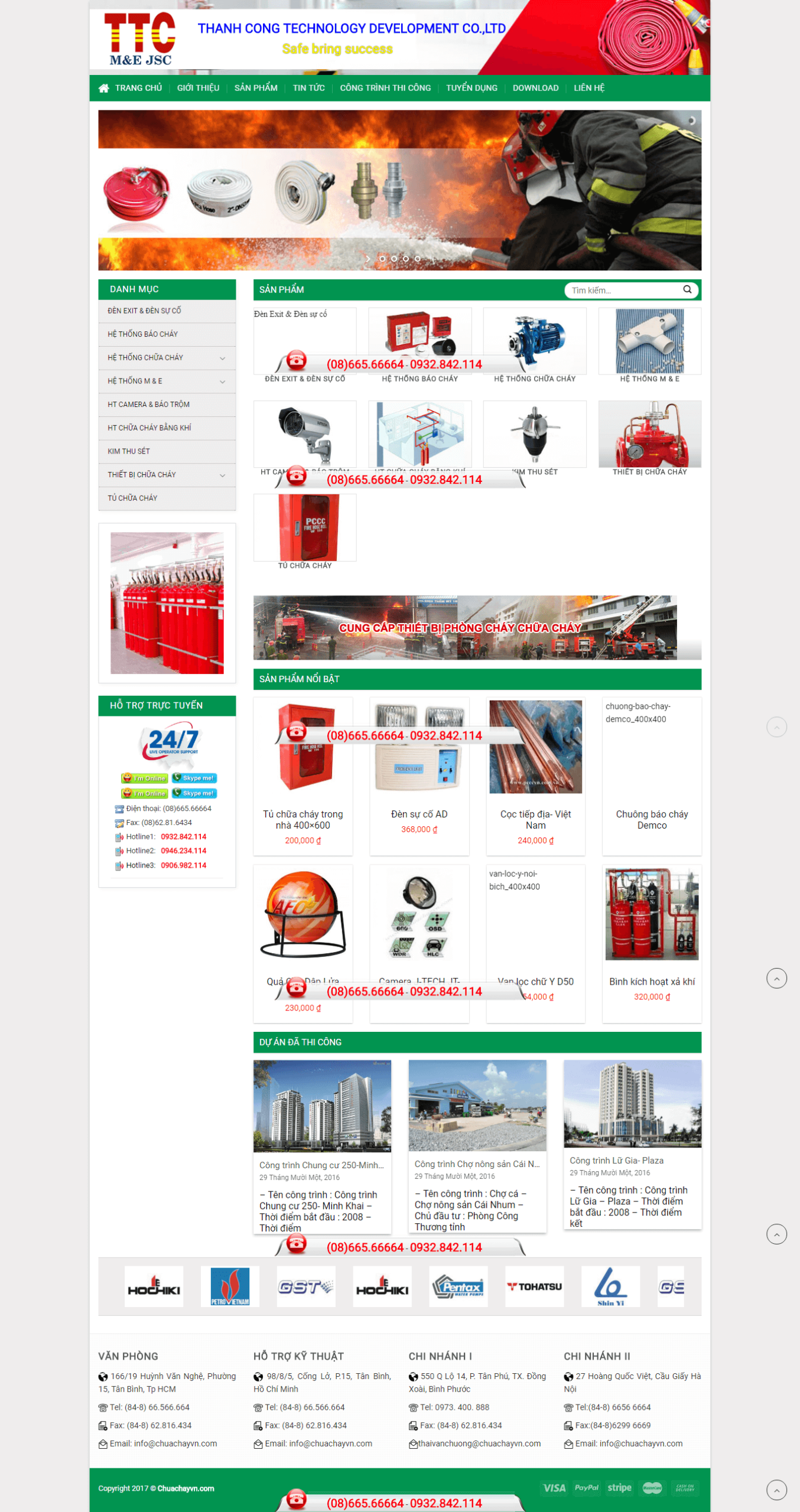 Website Thiết Bị Phòng Cháy Chữa Cháy