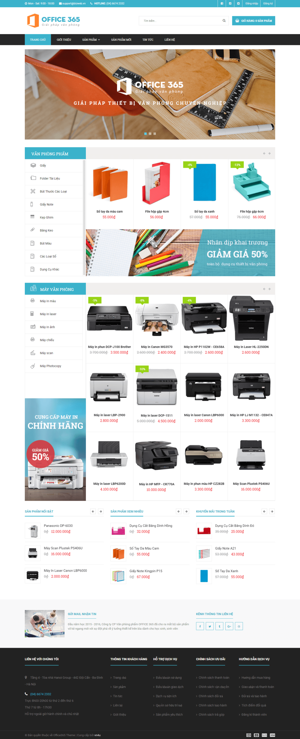 Website Thiết Bị Văn Phòng