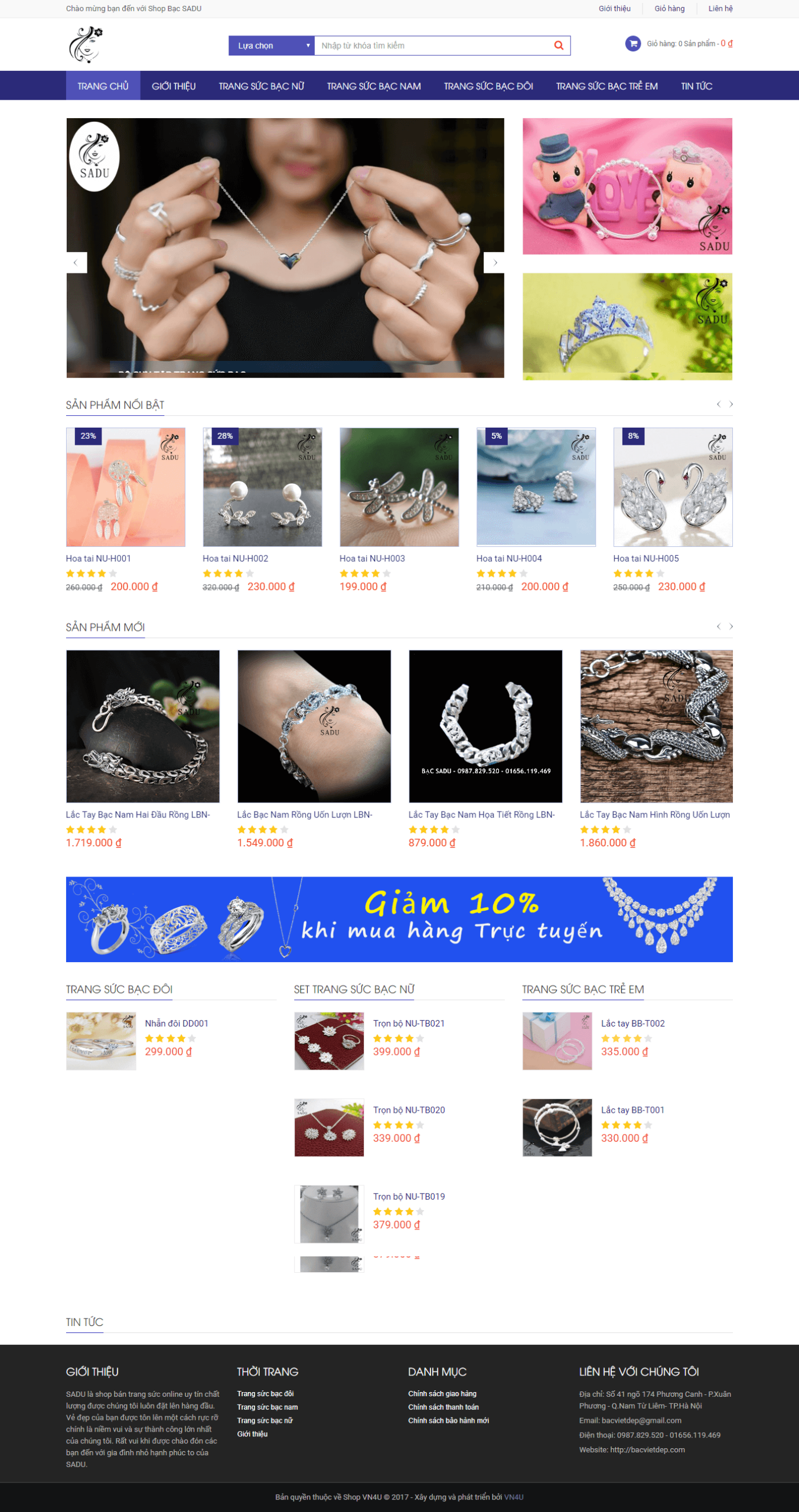 Mẫu website Thời Trang 04