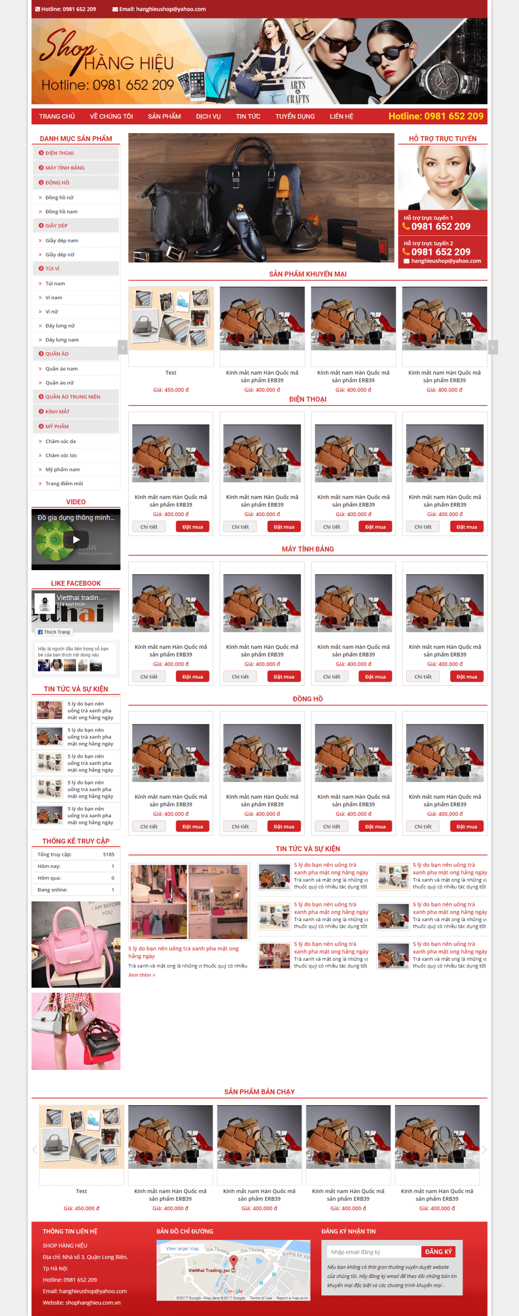 Mẫu website Thời Trang 09 (Shop)