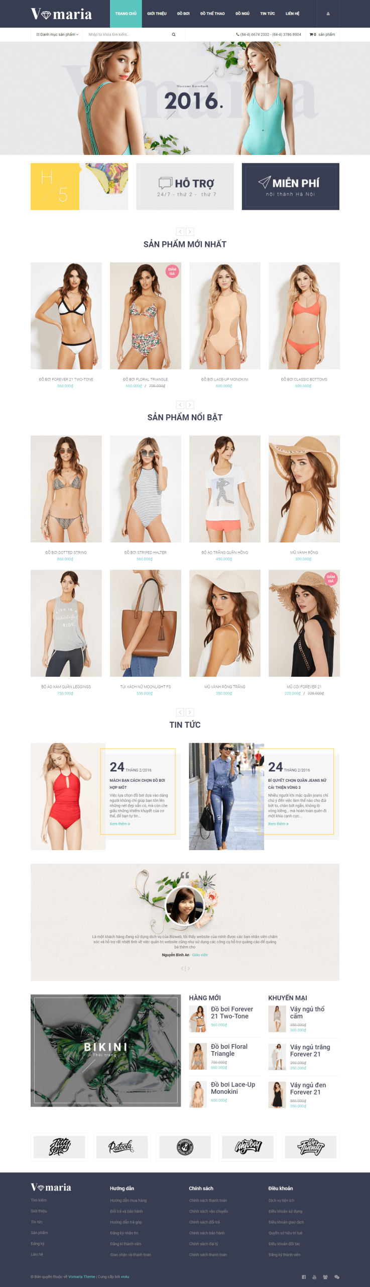 Mẫu website Thời Trang 12