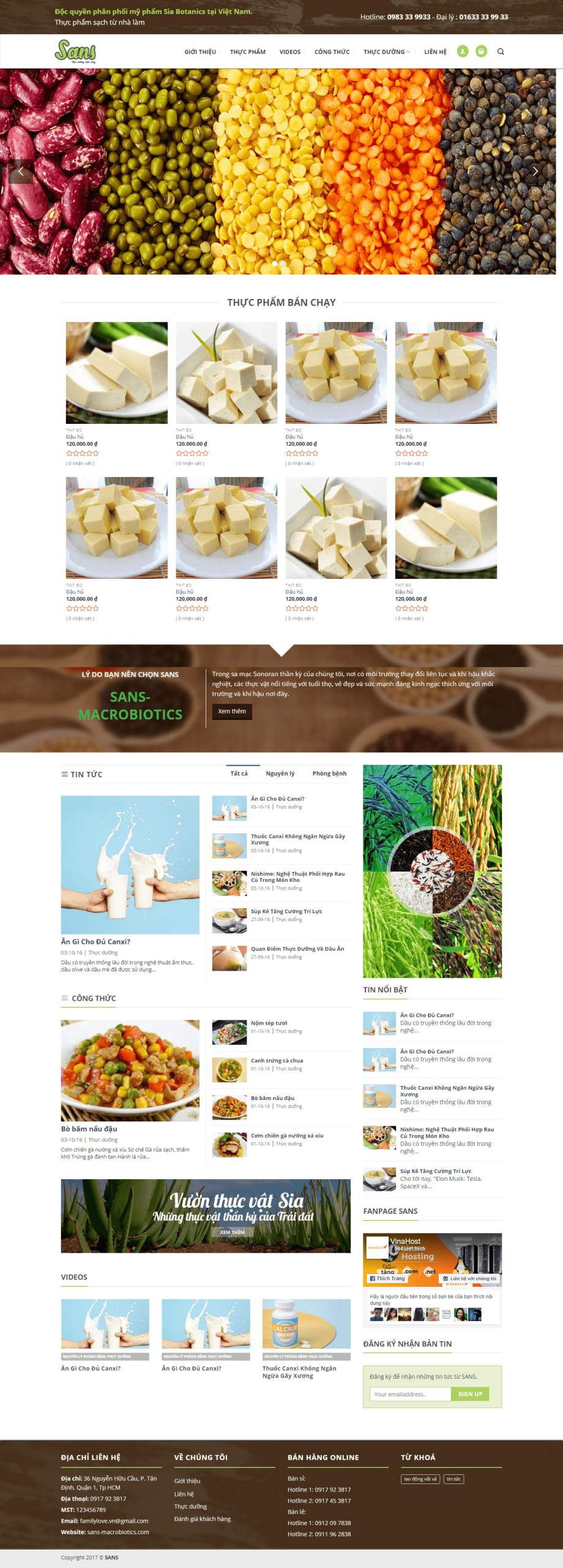 Website Thực Phẩm 03