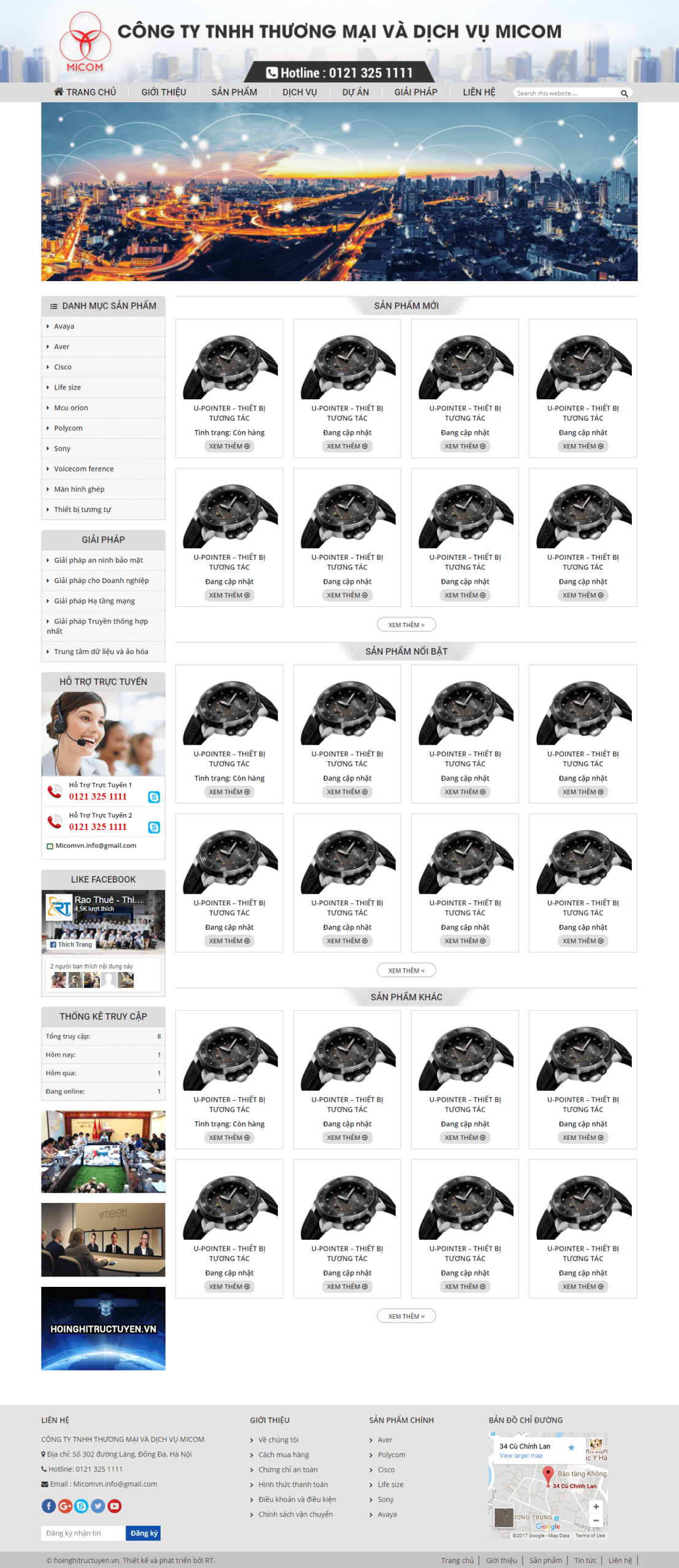 Website Công Ty Thương Mại Dịch Vụ
