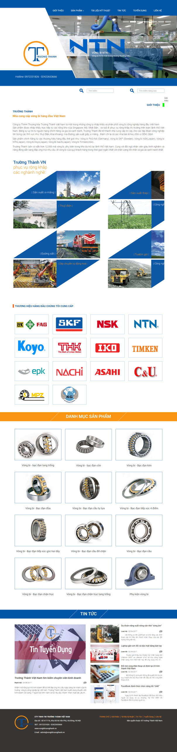 Website Bán Vòng Bi