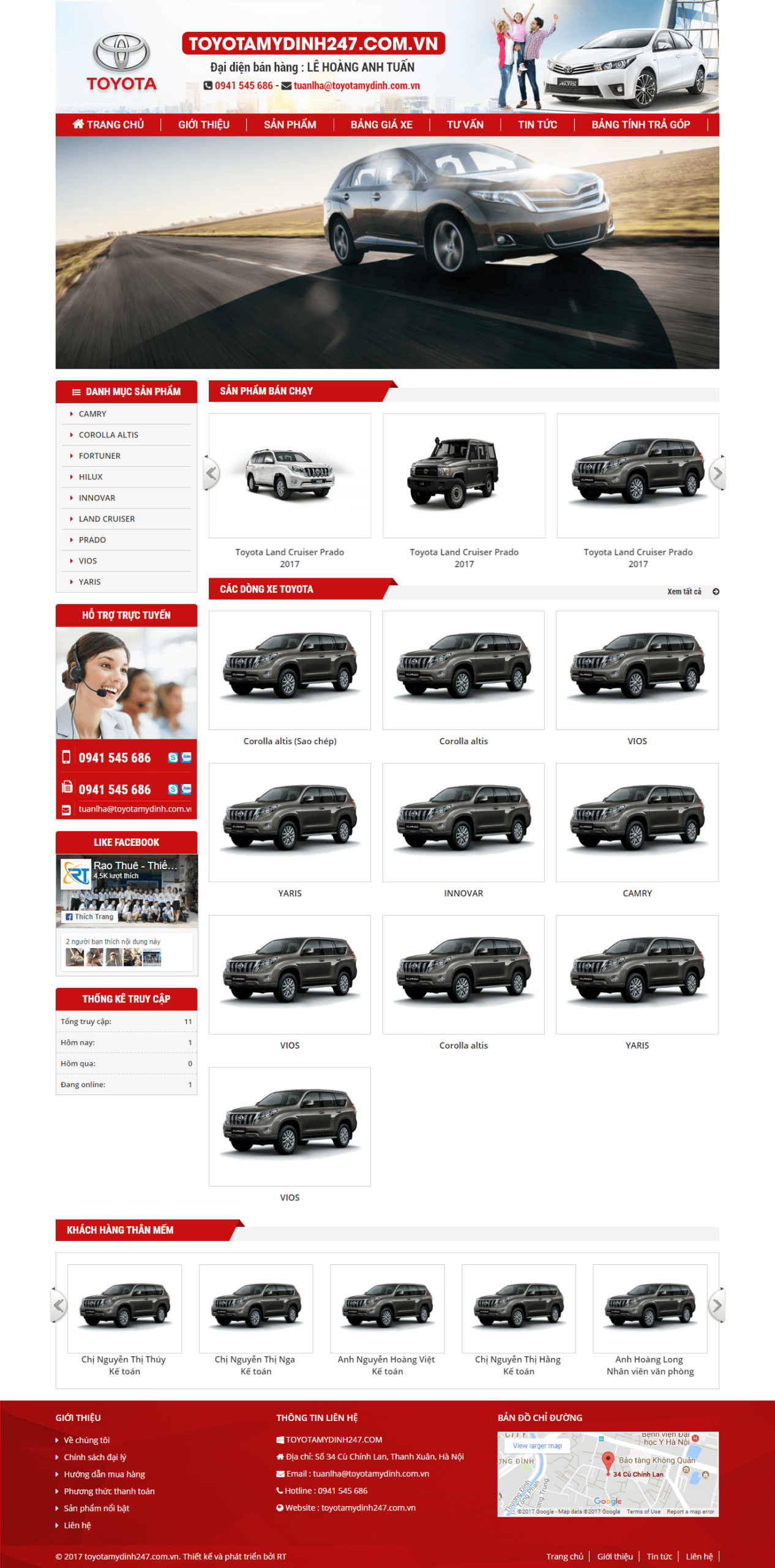 Mẫu website Xe Ô Tô 2
