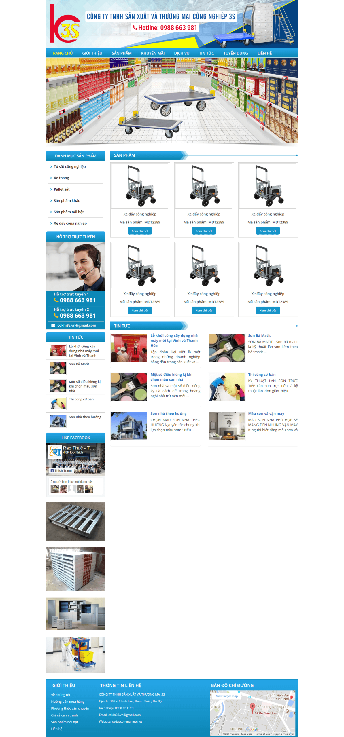 Website Xe Đẩy Công Nghiệp