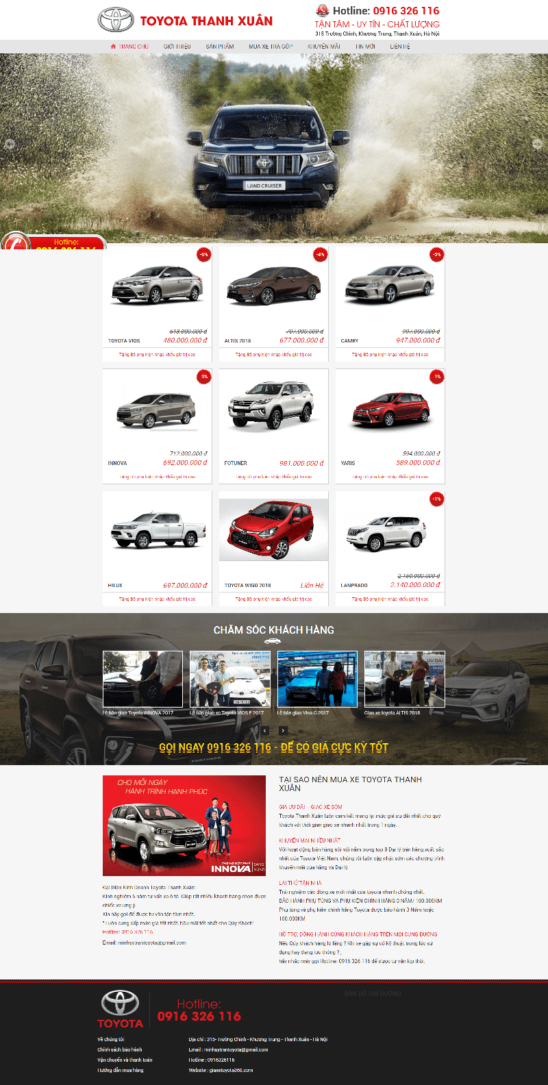 Website bán hàng ô tô