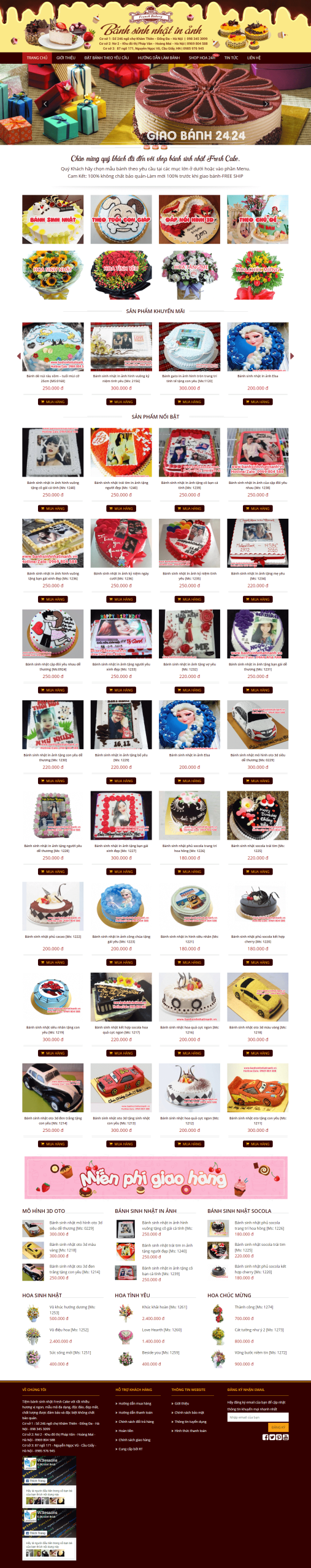 Website Bán Bánh Sinh Nhật