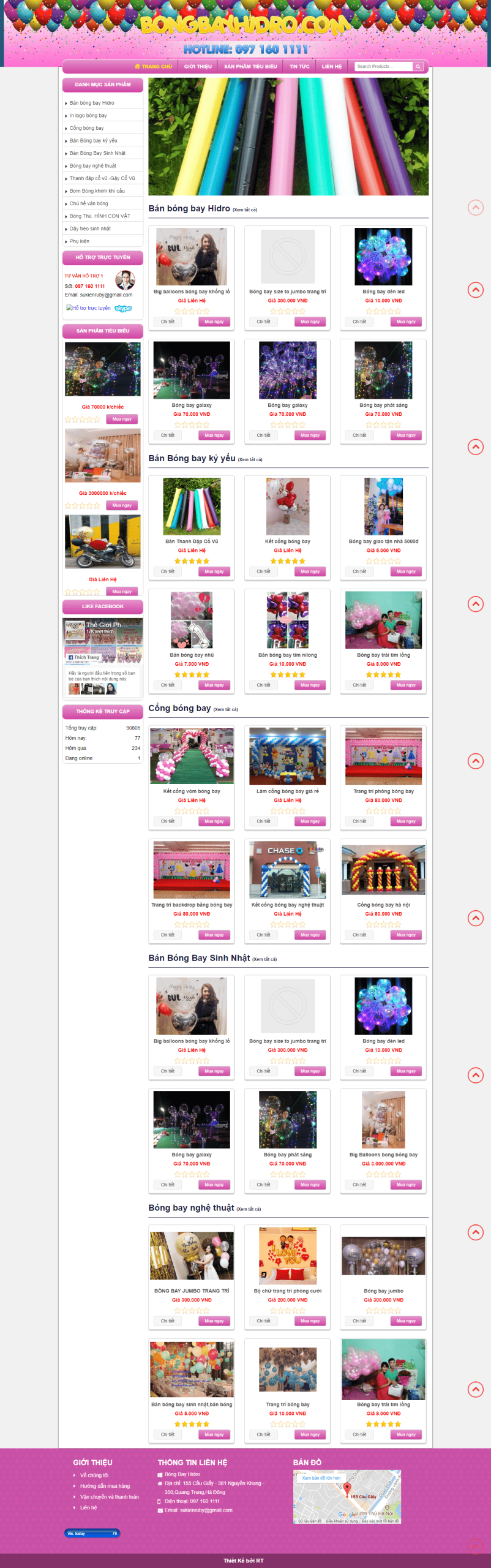 Website Bán Bóng Bay Hidro